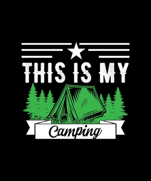 Dit is mijn Camping T-shirtontwerp