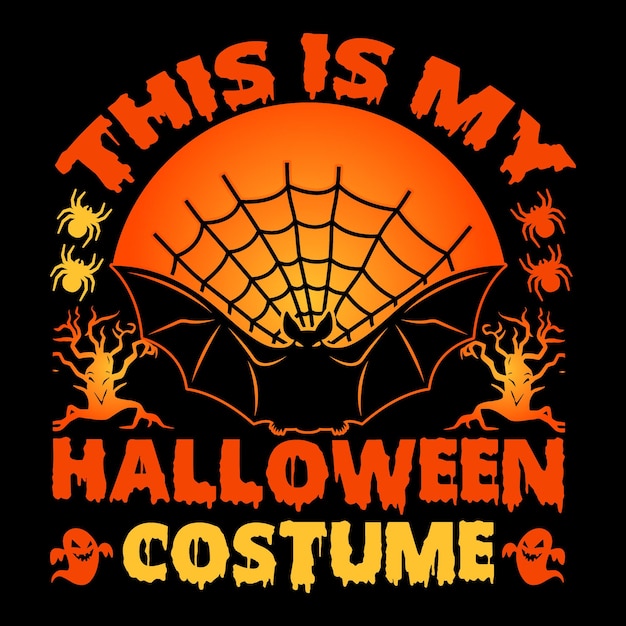 Dit is mijn halloween-kostuum-t-shirtontwerp