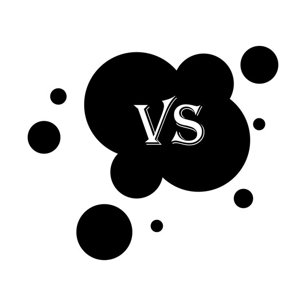 dit is versus pictogram vectorillustratieontwerp