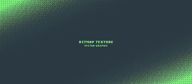 Dither Pattern Bitmap Texture Tilted Border Vector Abstract Background Glitch Screen With Flicker Pixels Effect Panoramic Illustration 8 Bit Pixel Art Retro Video Arcade Game Groene achtergrond