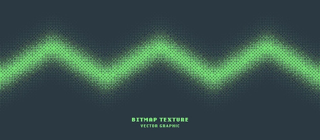 Вектор dither pattern bitmap texture zigzag line horizontal border vector abstract background glitch screen with flicker pixels effect wide wallpaper 8bit pixel art retro arcade video game abstraction (абстракция видеоигр)