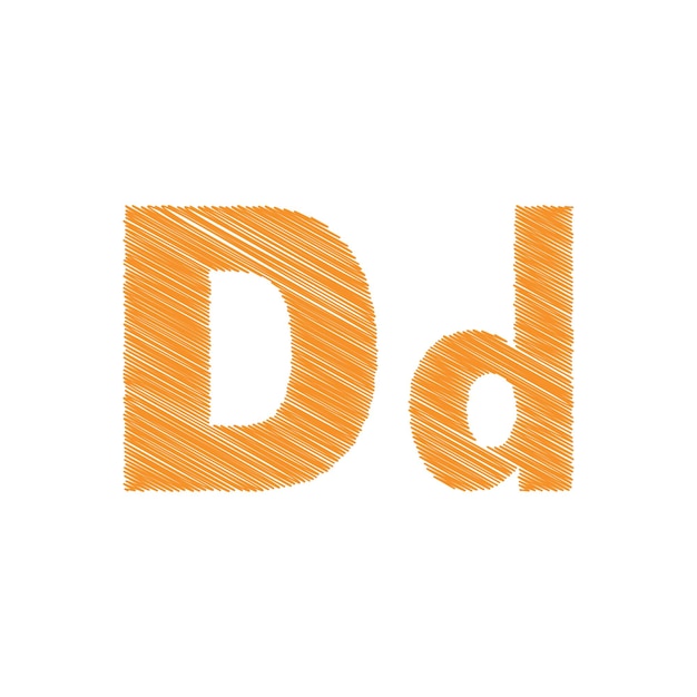 Premium Vector  Dive into Learning D Letter Rainbow Alphabet Flash Cards for Kids Hand Drawn