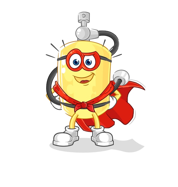 Vector diver cylinder heroes vector cartoon character