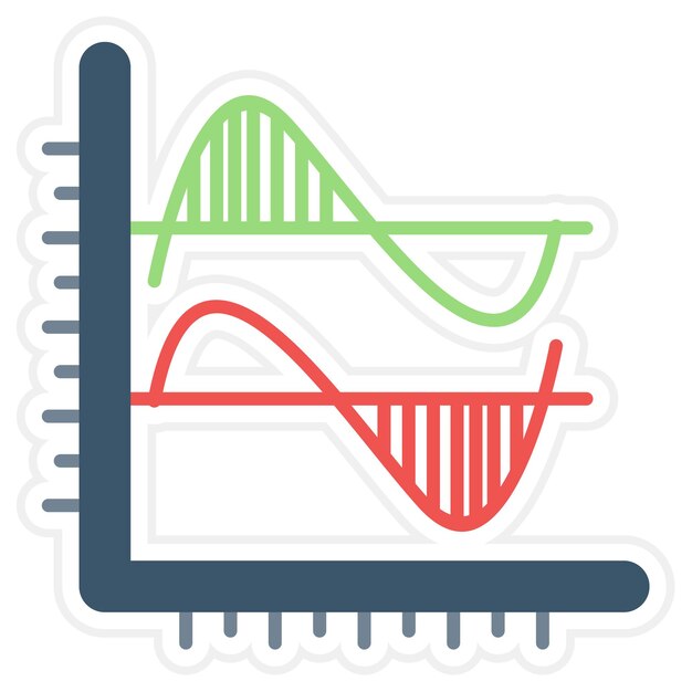 Vector divergentievlak illustratie