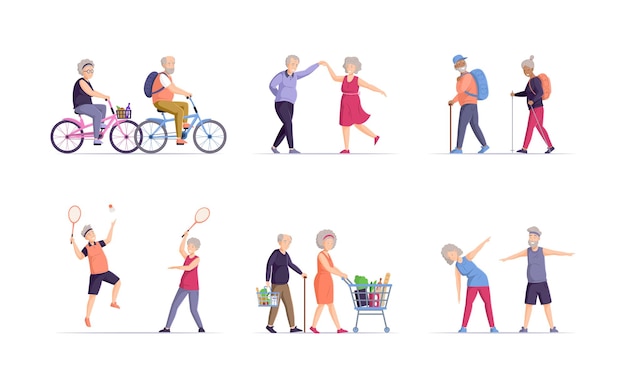 Diverse Elderly Exercise Royalty-Free Images, Stock Photos