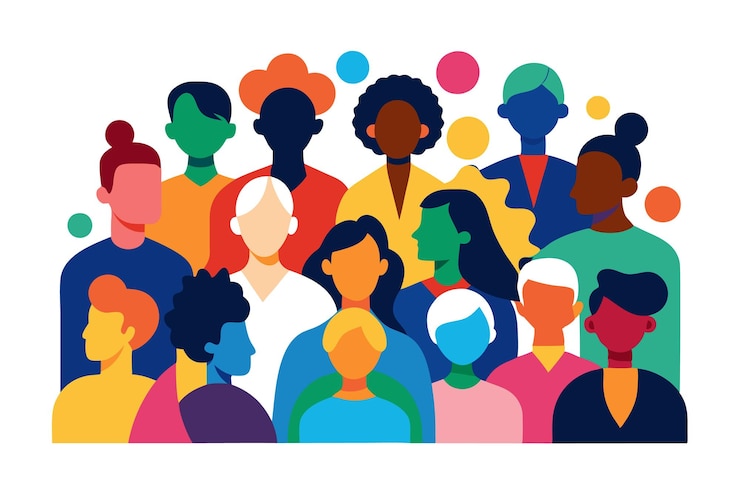 Vector diversiteit vieren