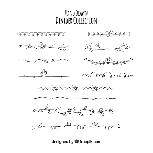 Коллекция делителей в ручном стиле