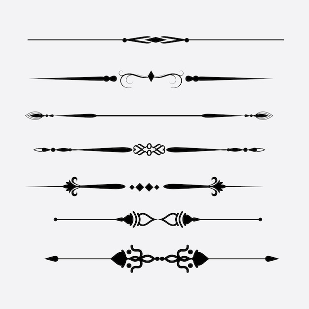 Divider Set Vector eps bestand downloaden