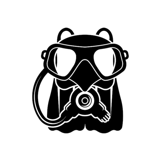 Diving goggles icon symbolillustration design template