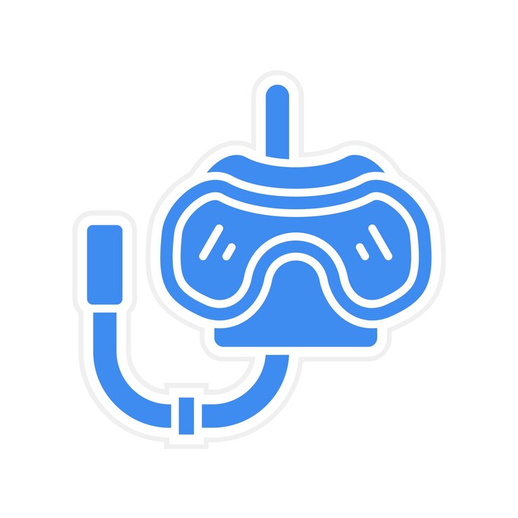 Vector diving mask icon vector image can be used for travel