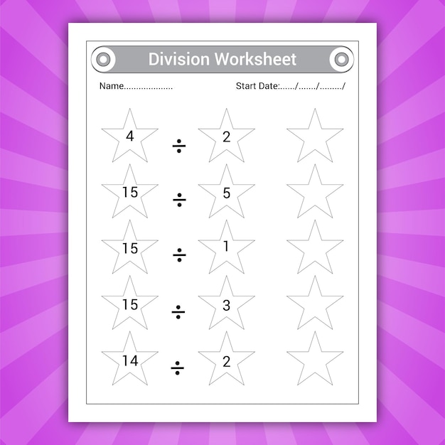 Division worksheet