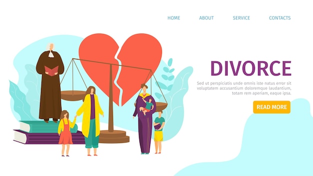 Divorce landing page