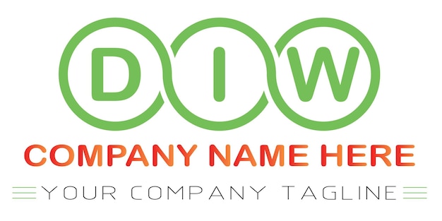 DIW brief logo ontwerp