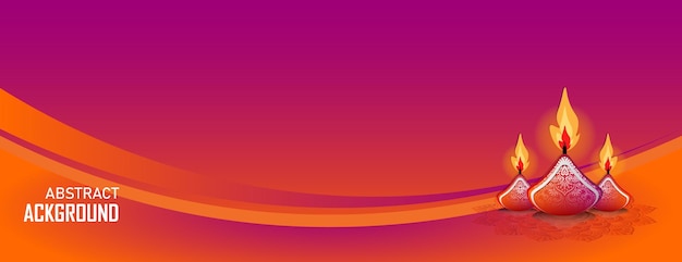 Diwali achtergrondbanner