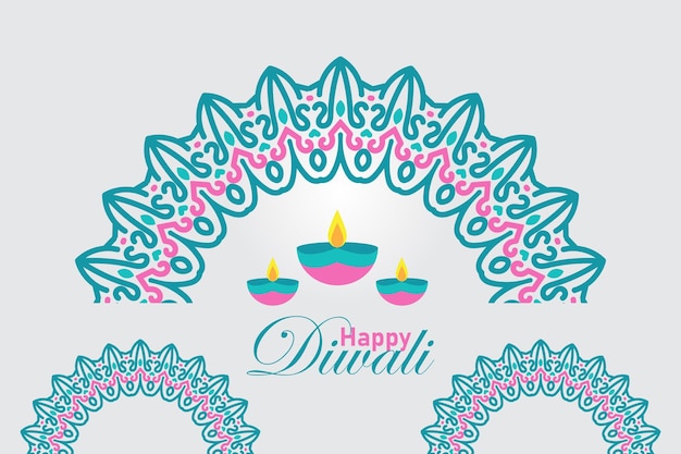 diwali background design with smooth color