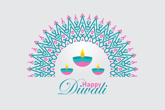 diwali background with vintage ornament