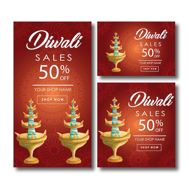 Collezione di brochure diwali