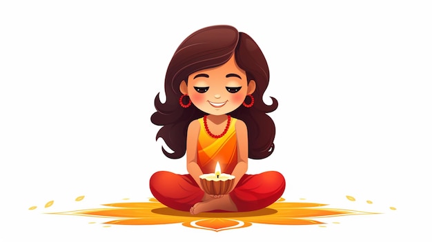 Diwali cartoon vector