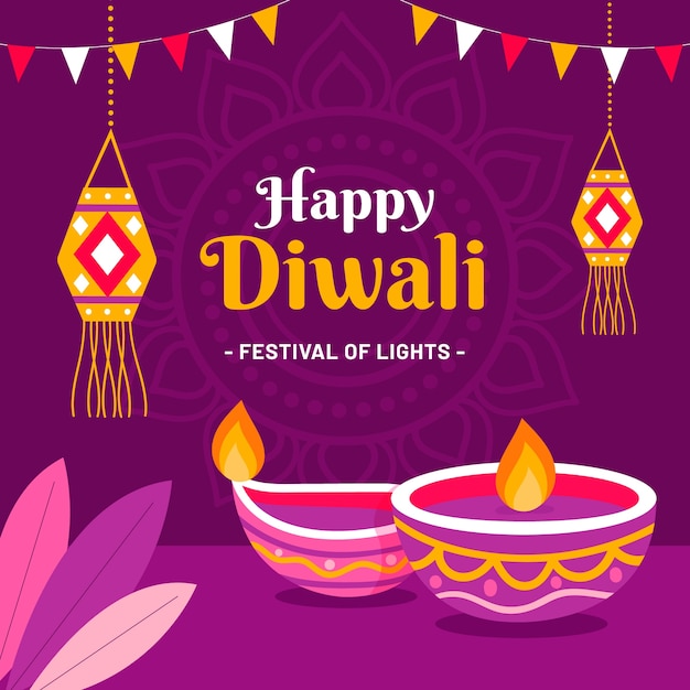Diwali celebration illustration