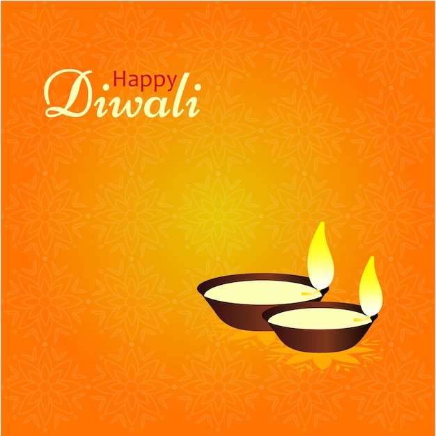 Vettore poster di design diwali