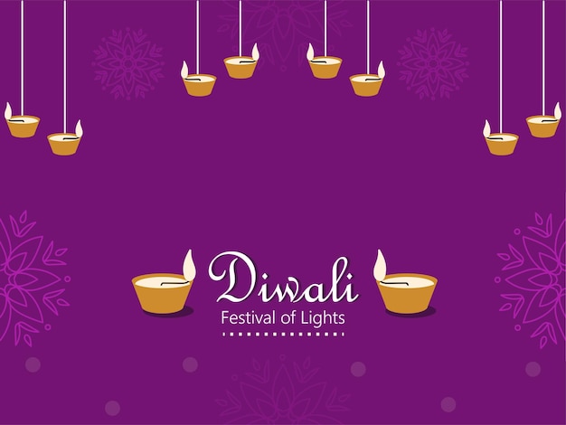 Vettore diwali design