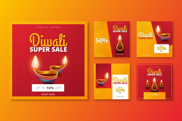 Diwali event sale instagram story collection