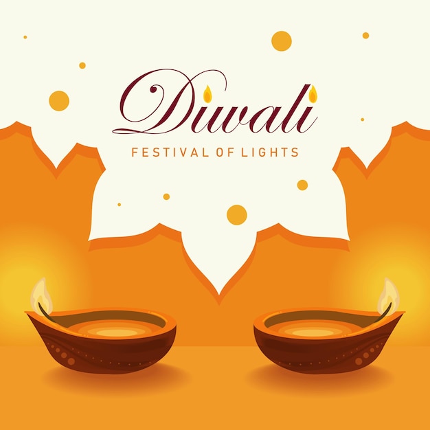 Diwali festival illustration