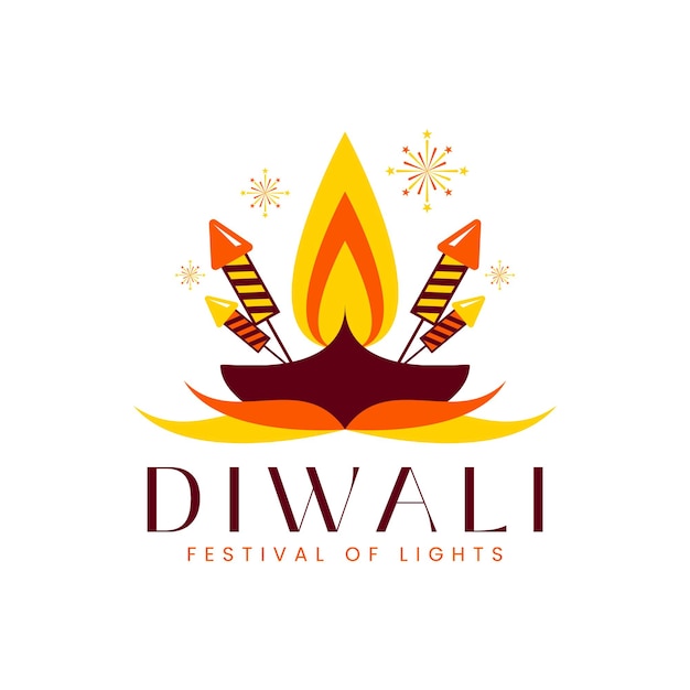 Logo del festival delle luci di diwali