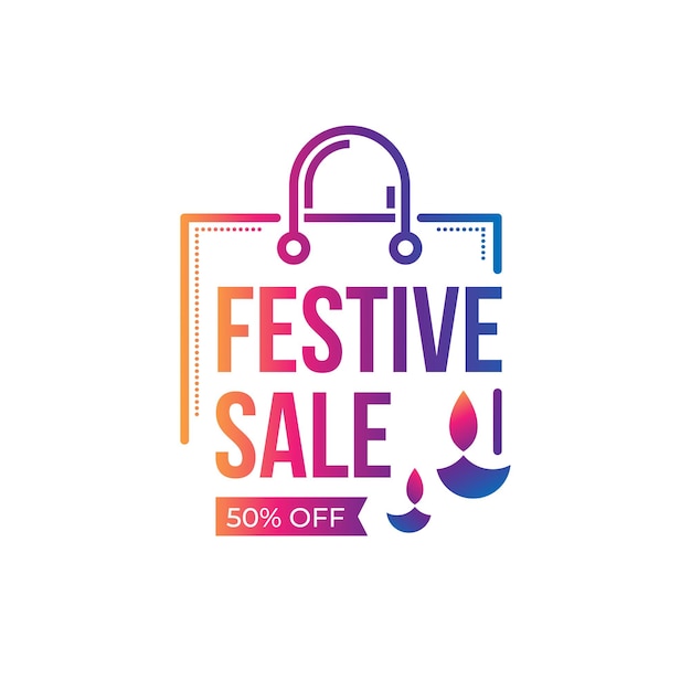 Diwali festival sale, offer, discount, banner design template