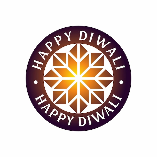 Diwali festival vakantie ontwerp met mandala stijl van Indiase Rangoli en hangende diya Witte achtergrond Vector illustratie