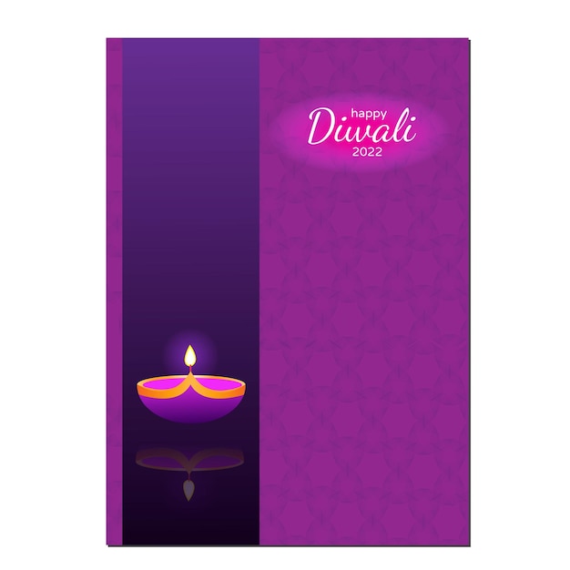 diwali greeting card vector design