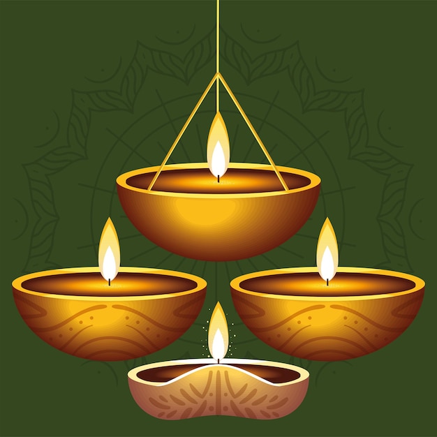 Diwali hanging lamps