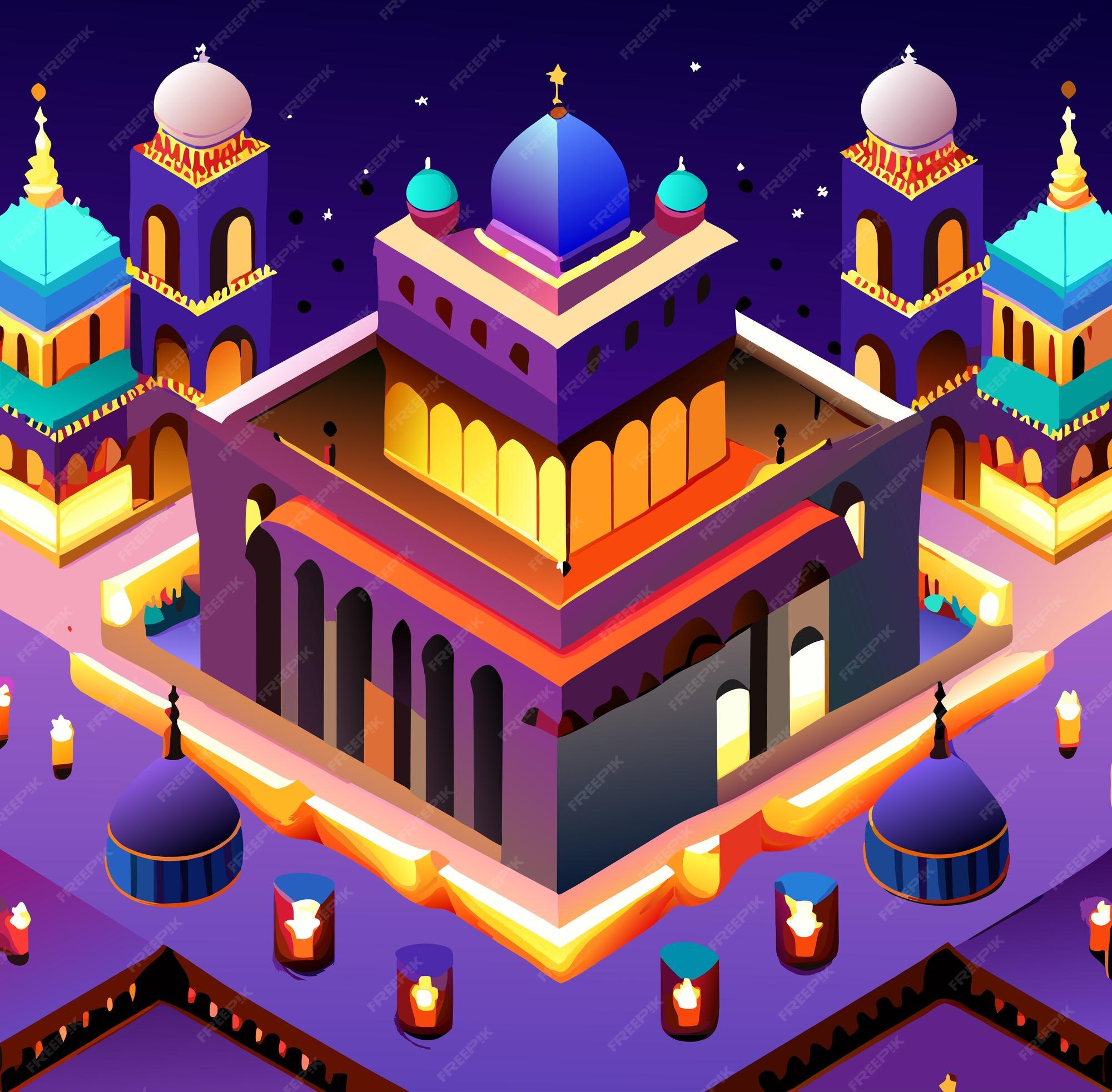 Premium Vector Diwali Night In India Isometric View premium-vector-diwali-night-in-india-isometric-view