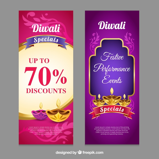 Diwali offers banners