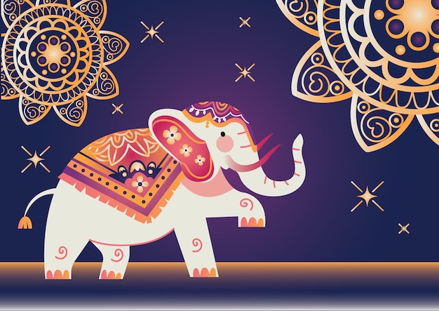 Diwali Olifant Achtergrond