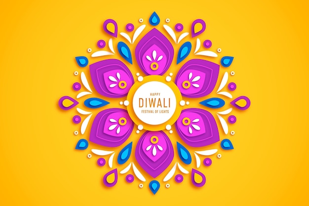 Diwali in paper style