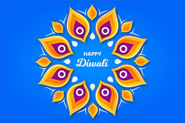 Diwali in paper style