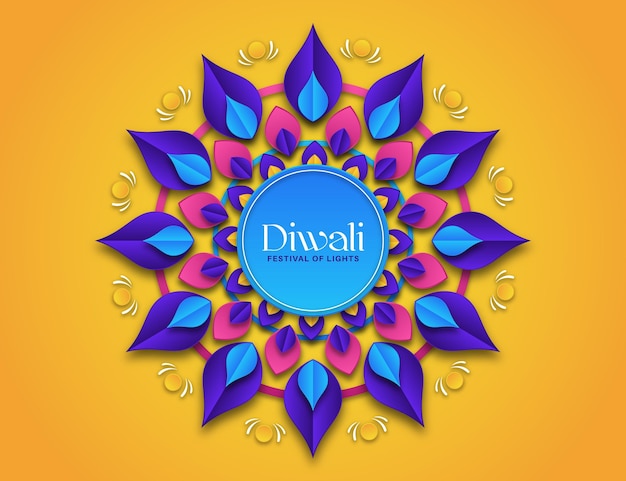 Diwali in paper style