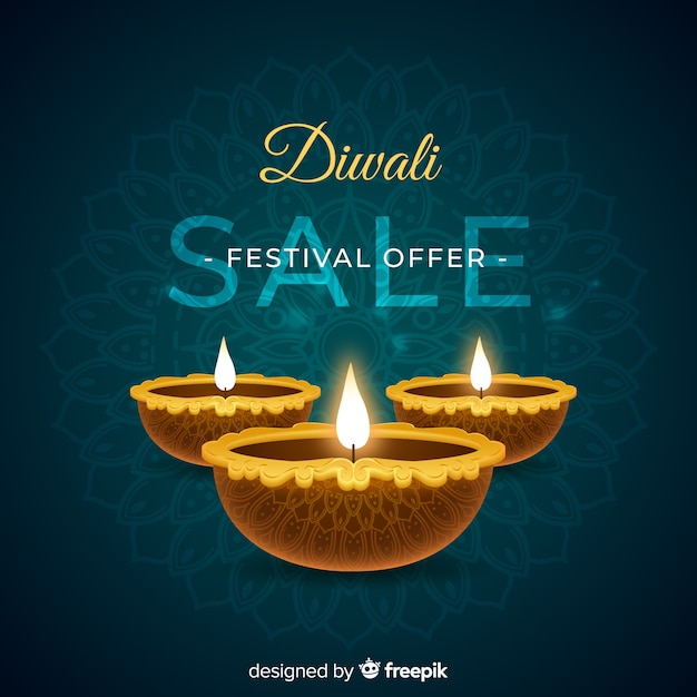 Sfondo di vendita di diwali