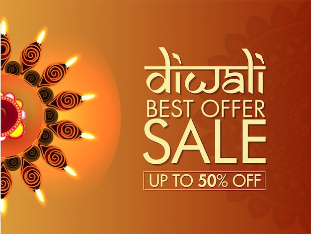 Diwali sale banner.