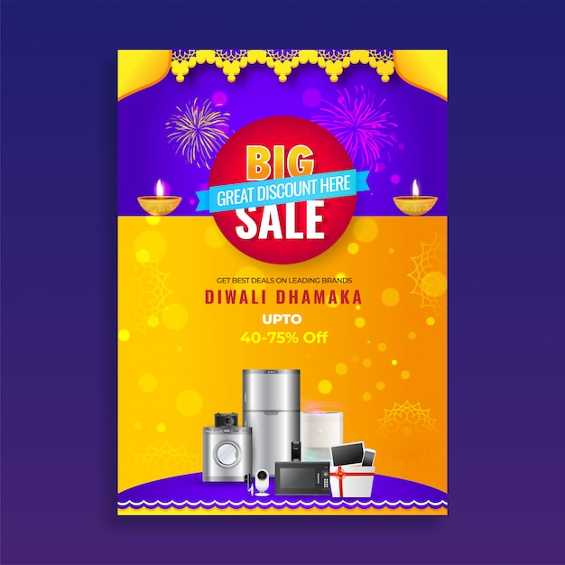Volantino di vendita diwali