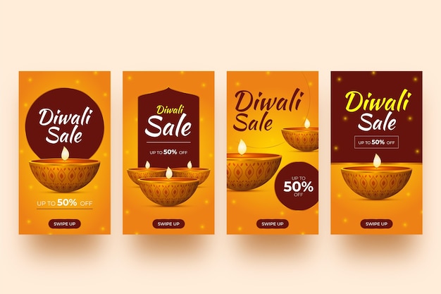 Diwali sale instagram stories