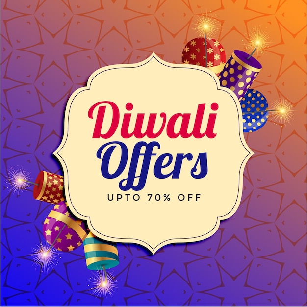 diwali sale with crackers