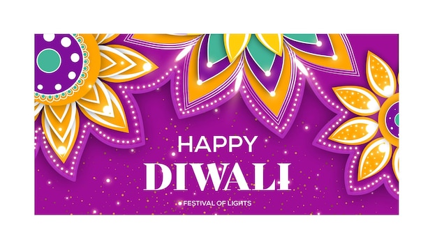 Diwali social media banner template