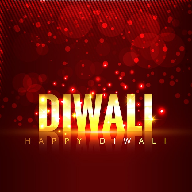 Vector diwali text background