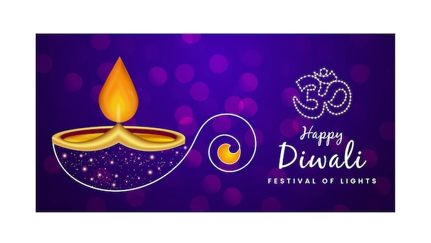 Diwali viering social media banner