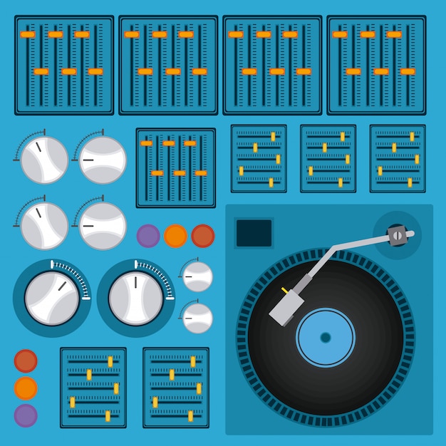 벡터 dj 디자인