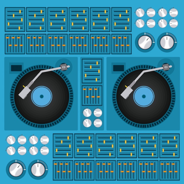 Vector dj ontwerp