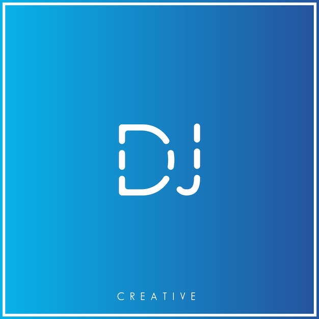 DJ Премиум векторы последний дизайн логотипа Creative Logo Vector Illustration буквы логотипа Logo Creative