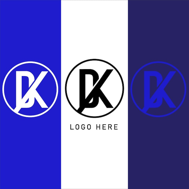 DK initial letter logo deisgn